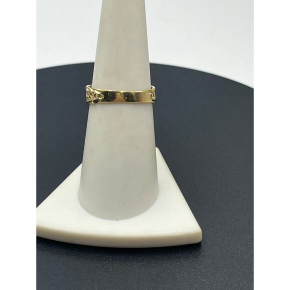 Designer 10K Yellow Gold Marquise Red Prong Garnet Ring Vintage Estate Sz 7.25 - Picture 8 of 12